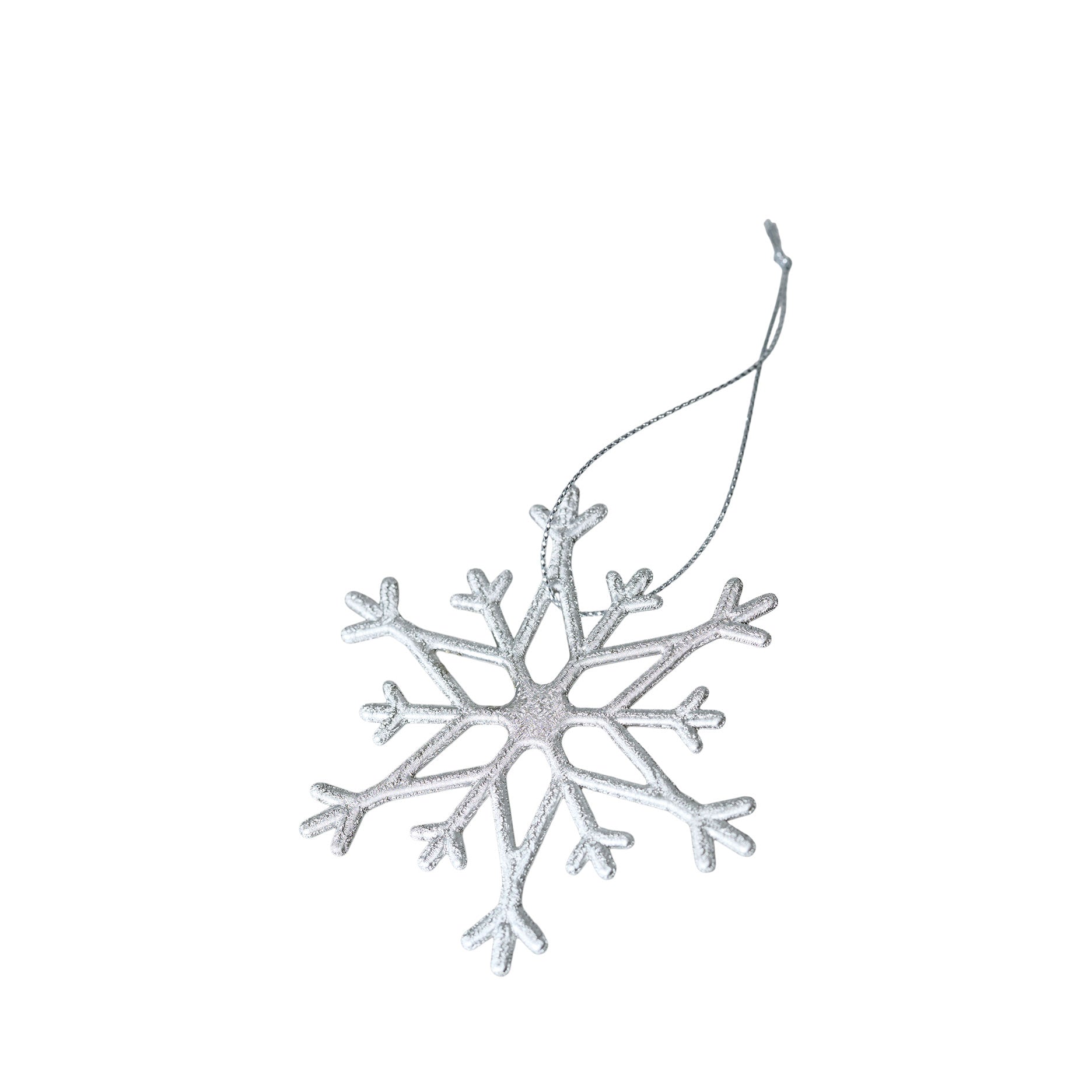 10 Stk. Schneeflocken Anhänger